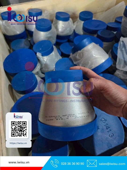 Phụ kiện Inox nối hàn trong kho của IWISU