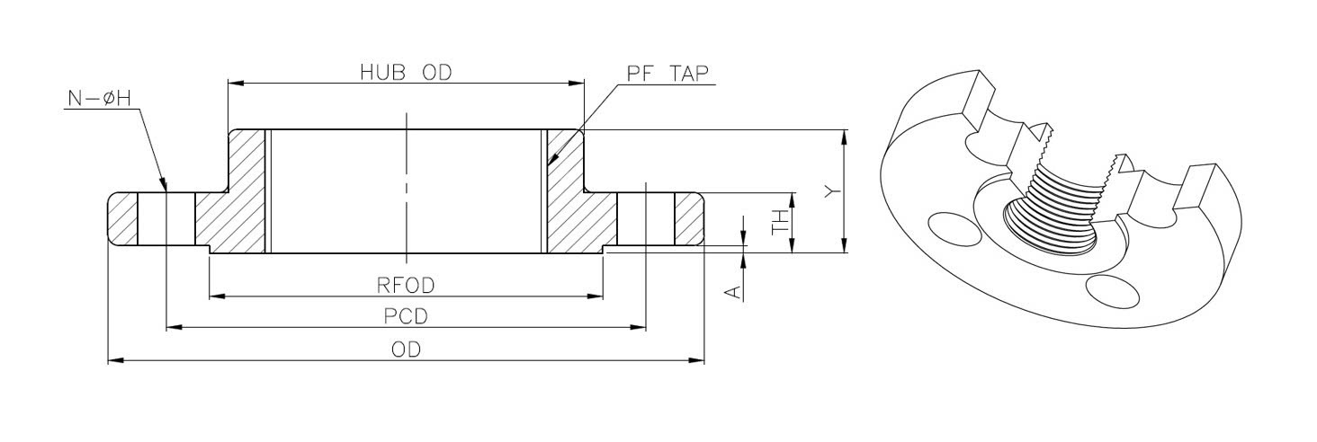 Mặt bích thép BS4504 PN10 A105