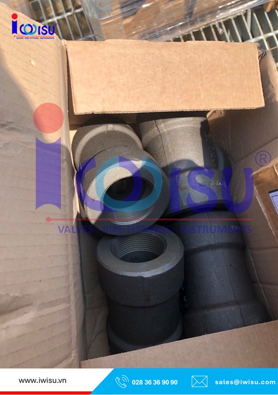 Tê đều thép A105 ASME B16.11 do IWISU cung cấp cho dự án Te deu thep A105 ASME B16.11 do IWISU cung cap cho du an