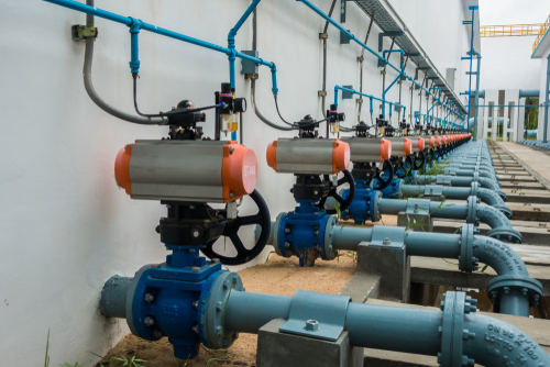 Butterfly,Valves,In,The,Pipeline,Sludge,Of,Water,Treatment butterfly valve pneumatic ss